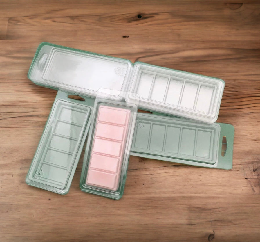 5 Cavity Snap Bar Clamshell- Clear