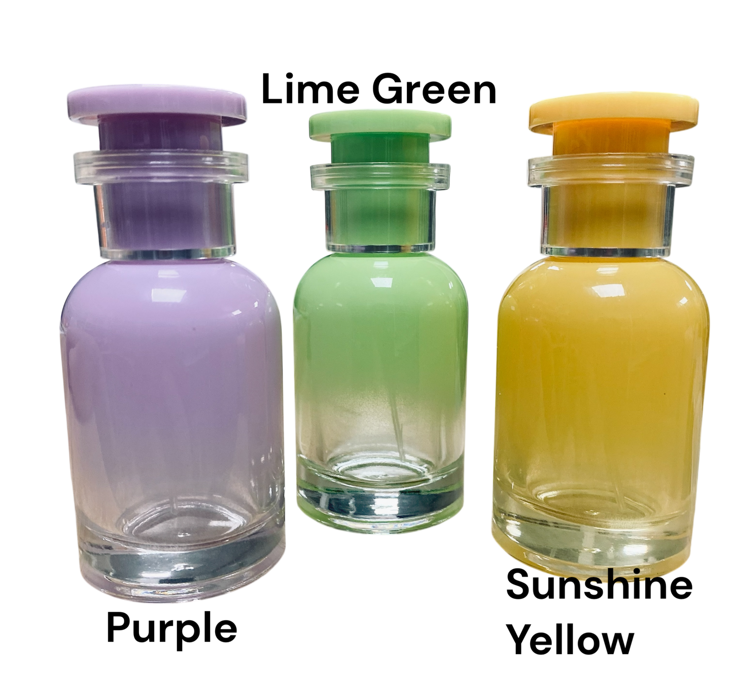 Candy Color Perfume Glass Bottle; 1oz (30ml)