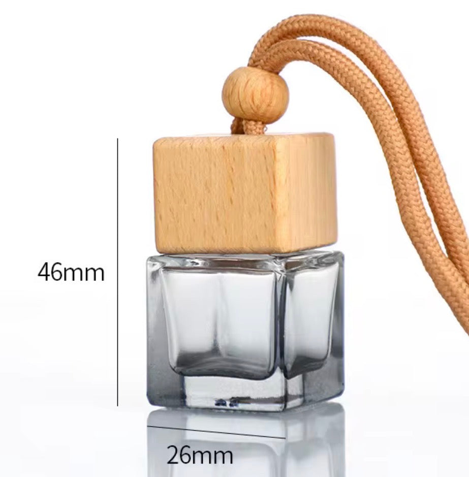 Car Diffuser Hanging Bottle with Wooden Lid- 8m