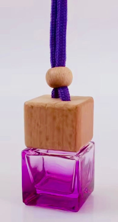 Car Diffuser Hanging Bottle with Wooden Lid- 8ml