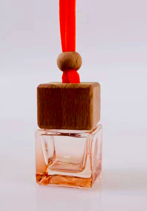 Car Diffuser Hanging Bottle with Wooden Lid- 8ml