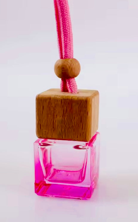 Car Diffuser Hanging Bottle with Wooden Lid- 8ml