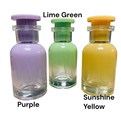 Candy Color Perfume Glass Bottle; 1oz (30ml)