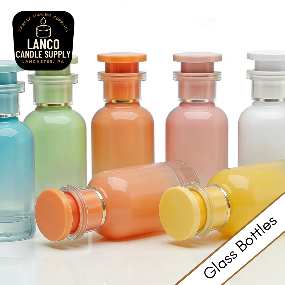 Candy Color Perfume Glass Bottle; 1oz (30ml)- DISCONTINUED