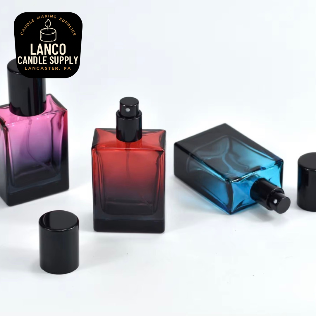 Gradient Color Perfume Glass Bottle; 1oz(30ml)