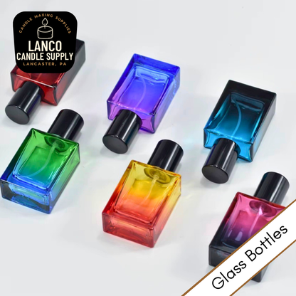Gradient Color Perfume Glass Bottle; 1oz(30ml)
