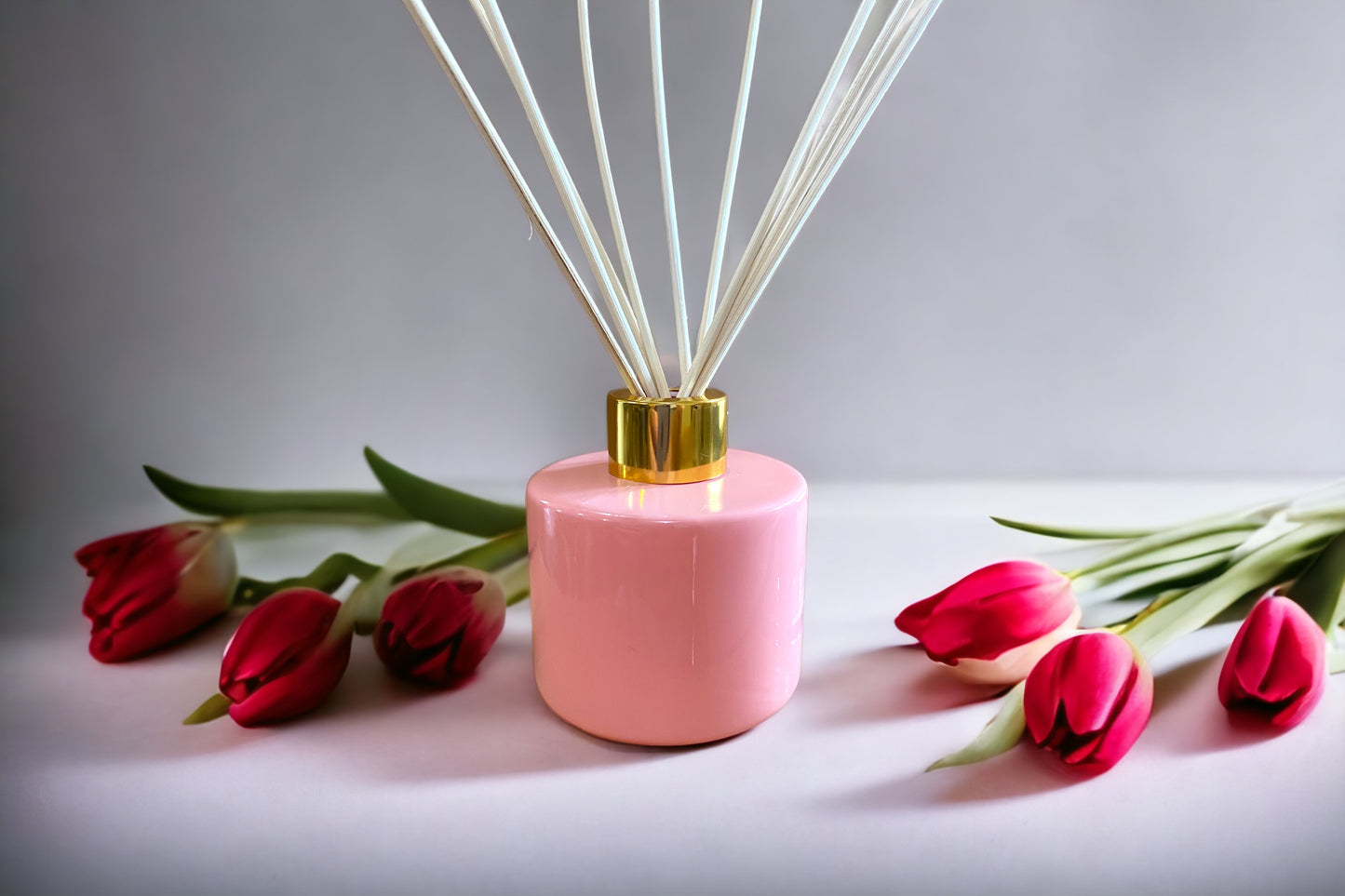 Reed Diffuser Bottle; Blush Pink